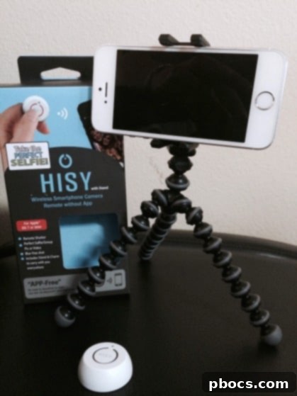 Joby iPhone Stand and HISY Bluetooth Remote: Unlock Hands-Free Photography 2 Joby iPhone Stand & HISY Bluetooth Remote - Enhance Your Mobile Photography