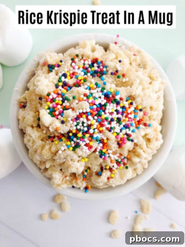 Rice Krispie Treat In A Mug