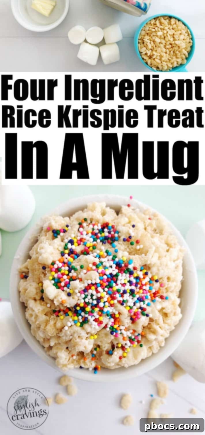 Rice Krispie Treat In A Mug