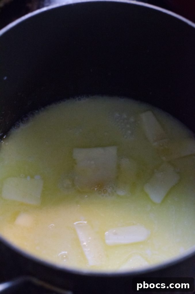 Quick Homemade Churros 5 Churro dough in a stand mixer bowl