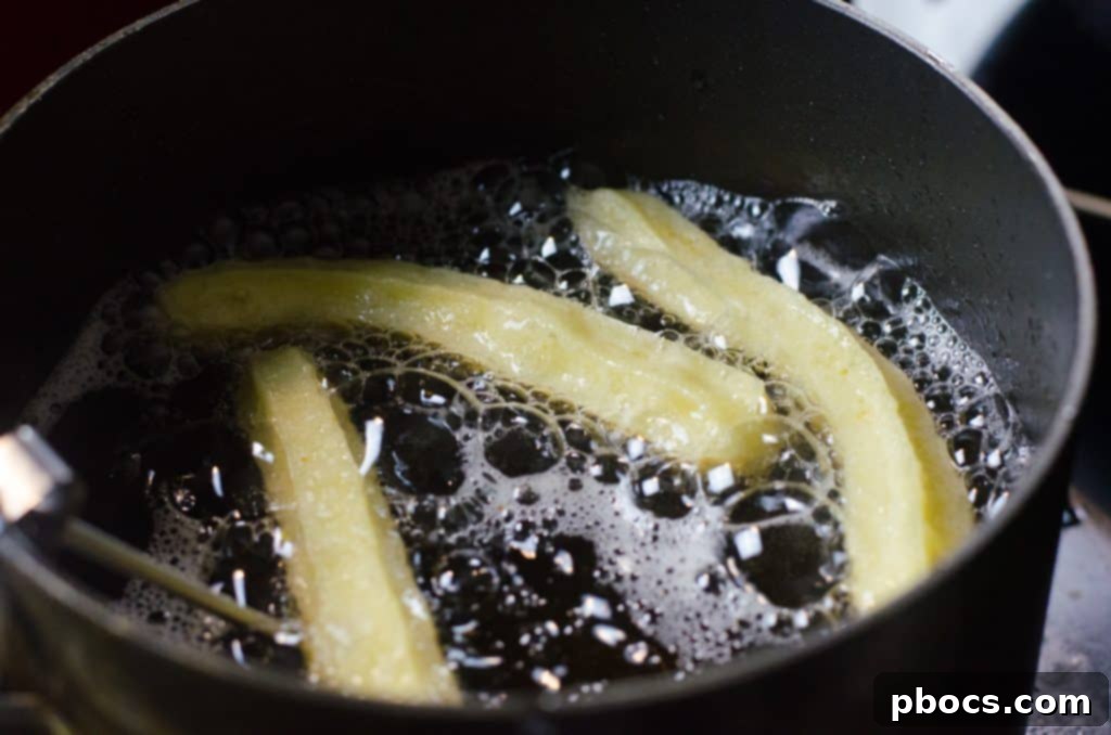 Quick Homemade Churros 6 Churro dough being piped