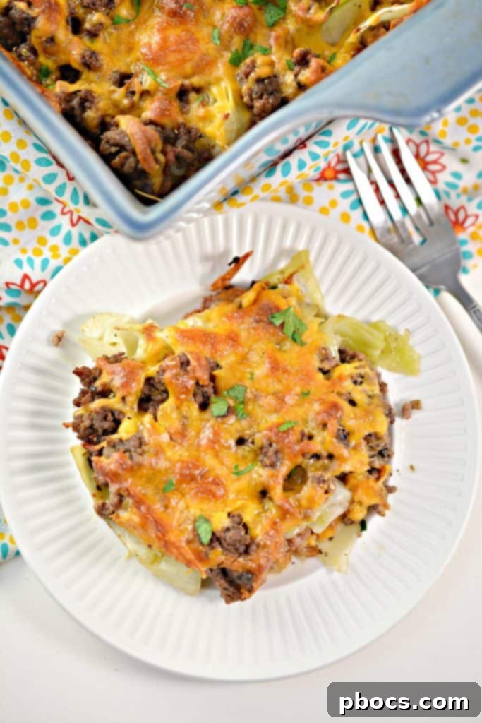 Keto Cabbage Beef Casserole - Easy Weeknight Dinner