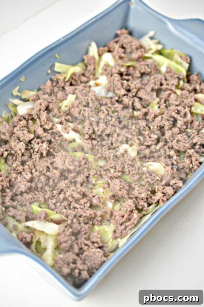 Keto Cabbage Beef Casserole - Easy Weeknight Dinner