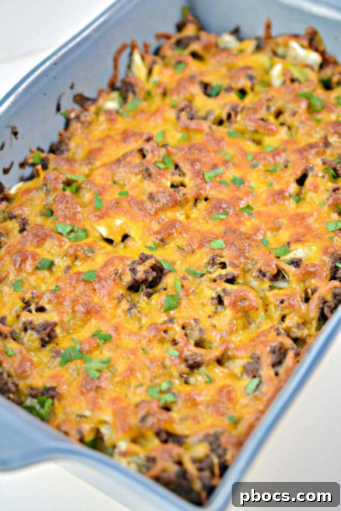 Keto Cabbage Beef Casserole - Easy Weeknight Dinner