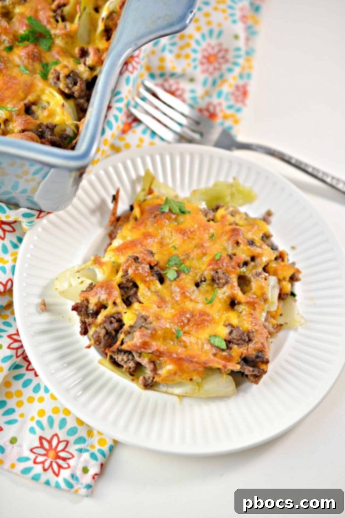 Keto Cabbage Beef Casserole - Easy Weeknight Dinner