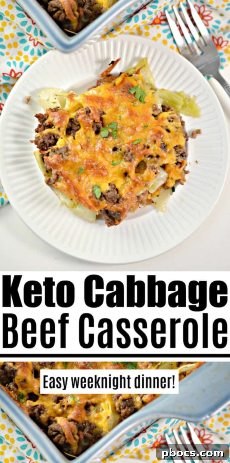 Keto Cabbage Beef Casserole - Easy Weeknight Dinner
