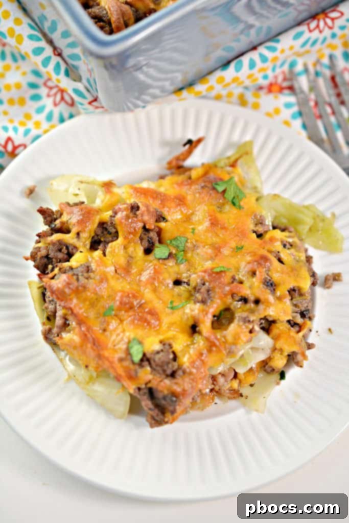 Keto Cabbage Beef Casserole - Easy Weeknight Dinner