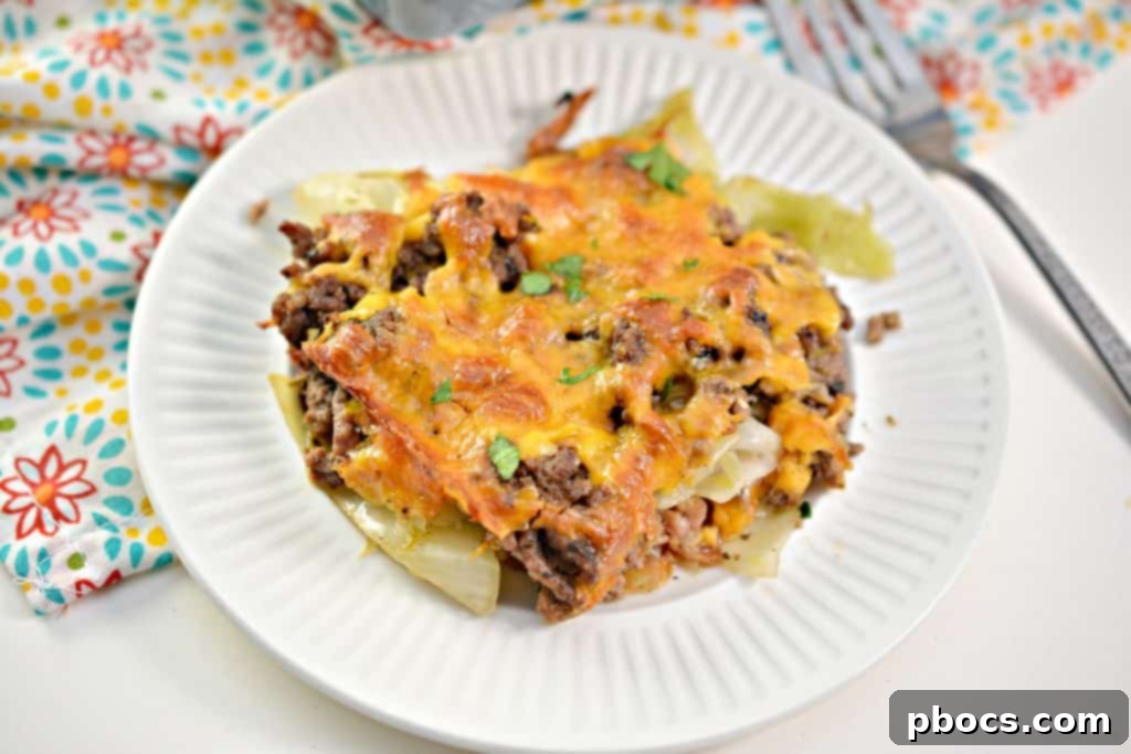 Keto Cabbage Beef Casserole - Easy Weeknight Dinner