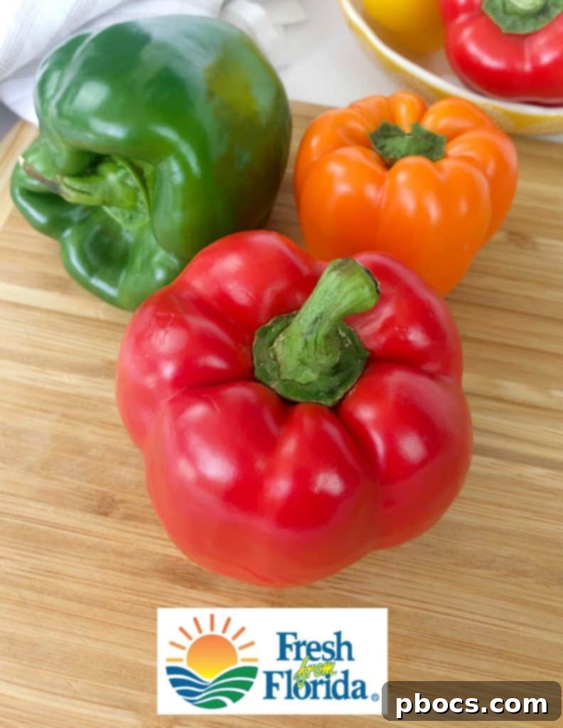 Sizzling Sheet Pan Shrimp Fajitas 3 Close-up of vibrant bell peppers and onions ready for Sheet Pan Shrimp Fajitas