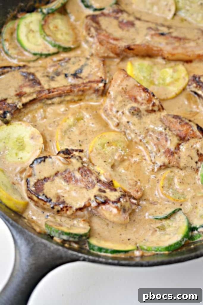 Keto Pork Chops in Mustard Cream Sauce Ready to Serve