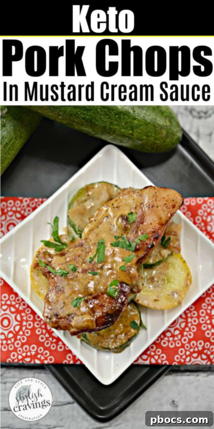 Keto Pork Chops In Mustard Cream Sauce Pin