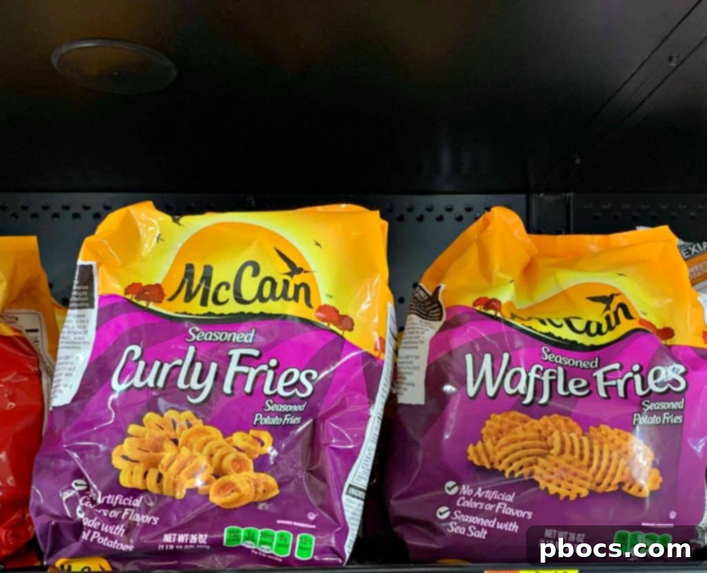 Shopping for McCain Fries at Walmart