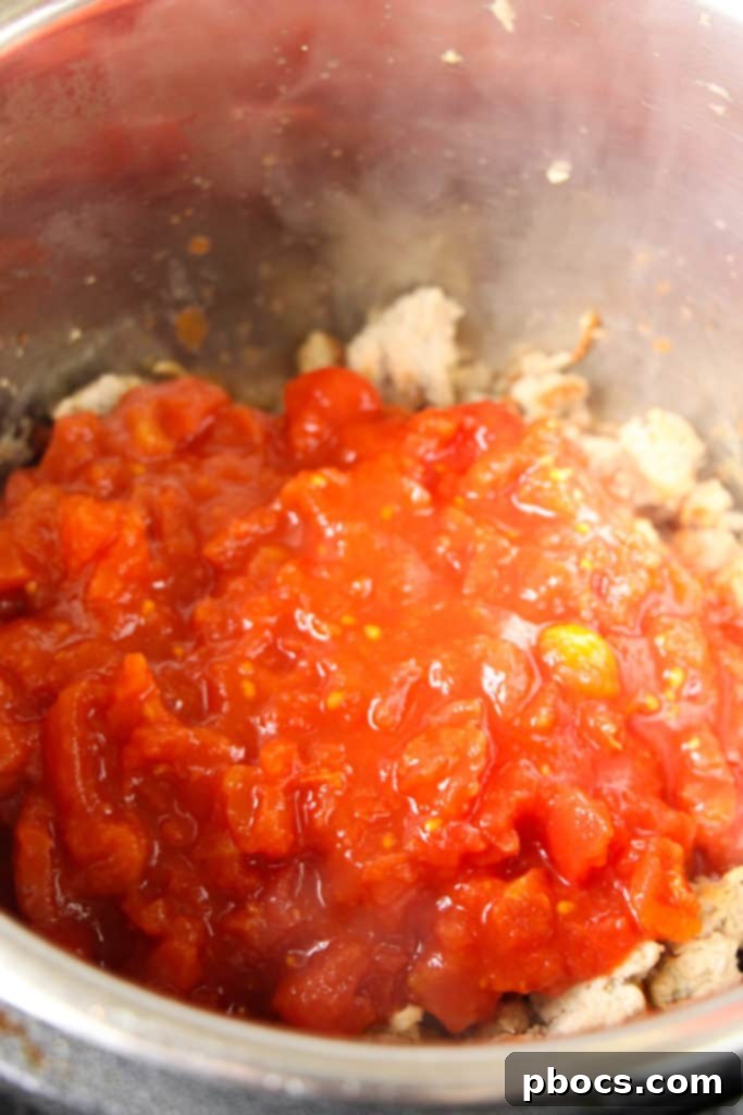 Adding Cabbage and Tomatoes to Instant Pot