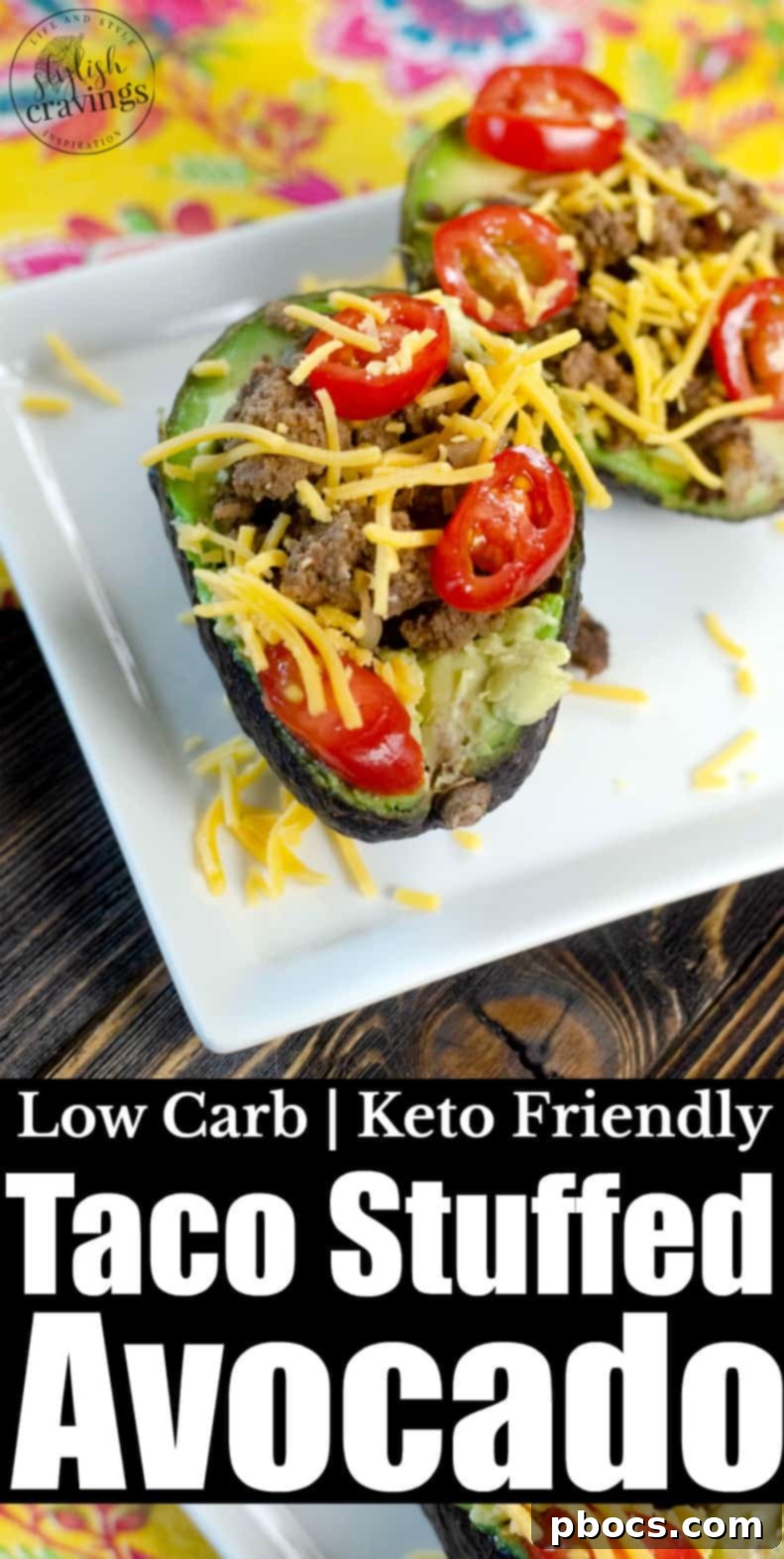 Zesty Low Carb Taco Avocado Boats 7 Low Carb Taco Stuffed Avocado, a healthy and easy recipe idea