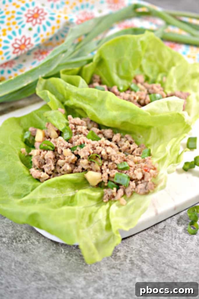 Healthy Low Carb Dinner Idea Fresh Ingredients for Keto P.F. Chang's Lettuce Wraps Copycat