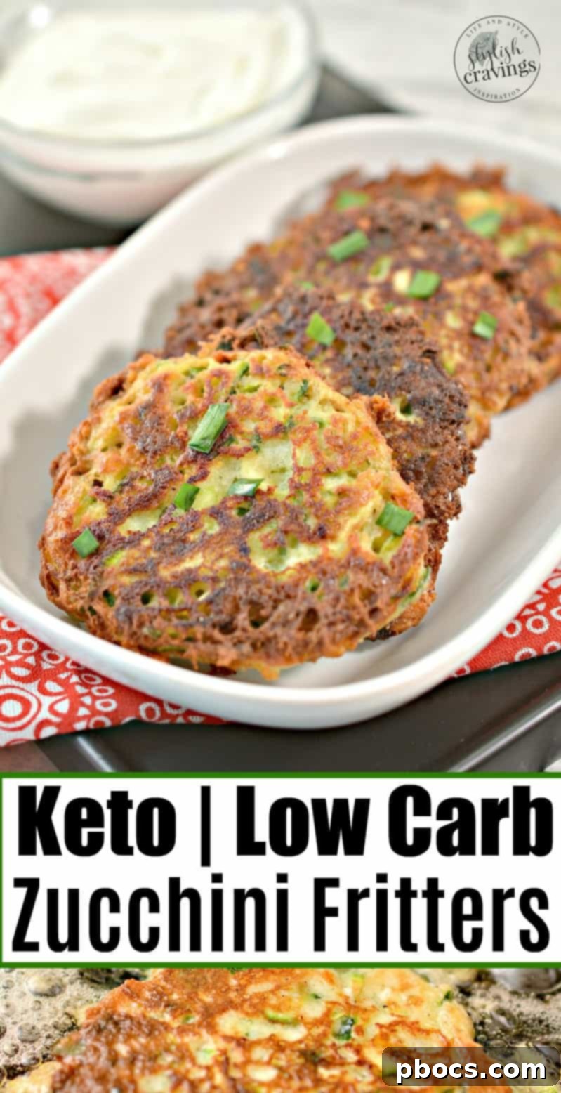 Savory Keto Zucchini Bites 15 Keto Zucchini Fritters: Pin this recipe for later on Pinterest.