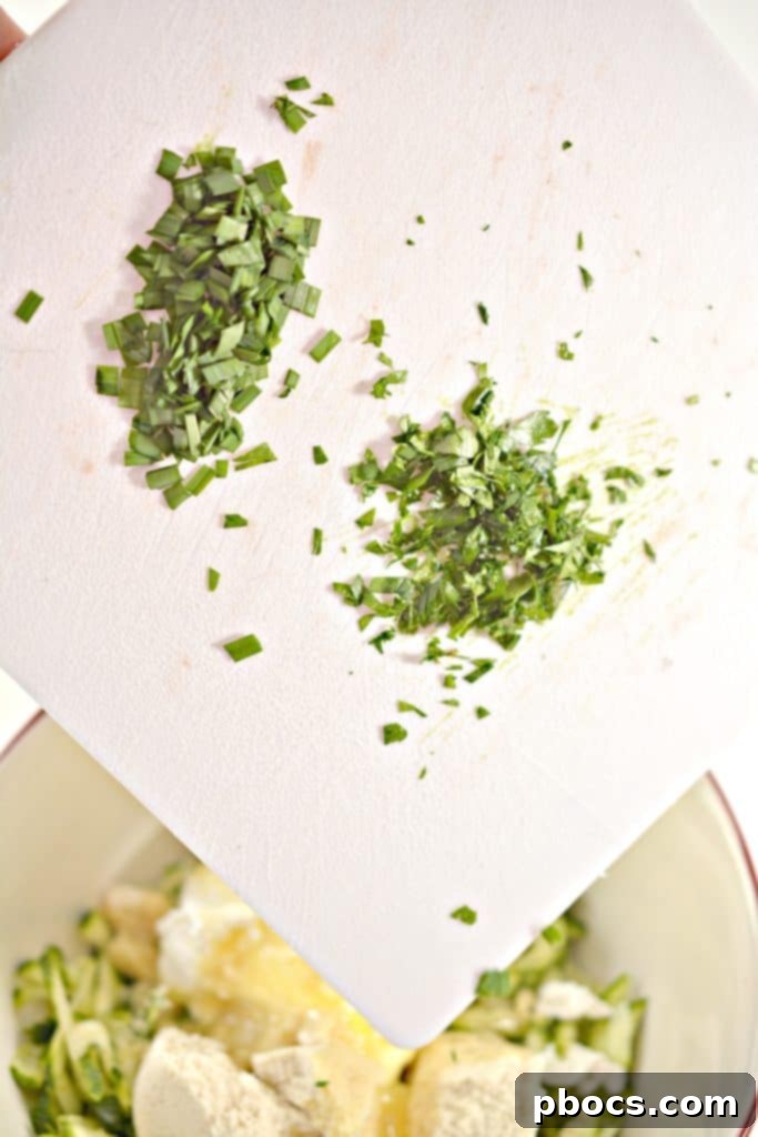 Savory Keto Zucchini Bites 11 Shredded zucchini squeezed of excess water, ready for mixing.