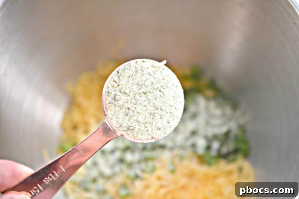 Close-up of the Prepared Jalapeno Cream Cheese Mixture