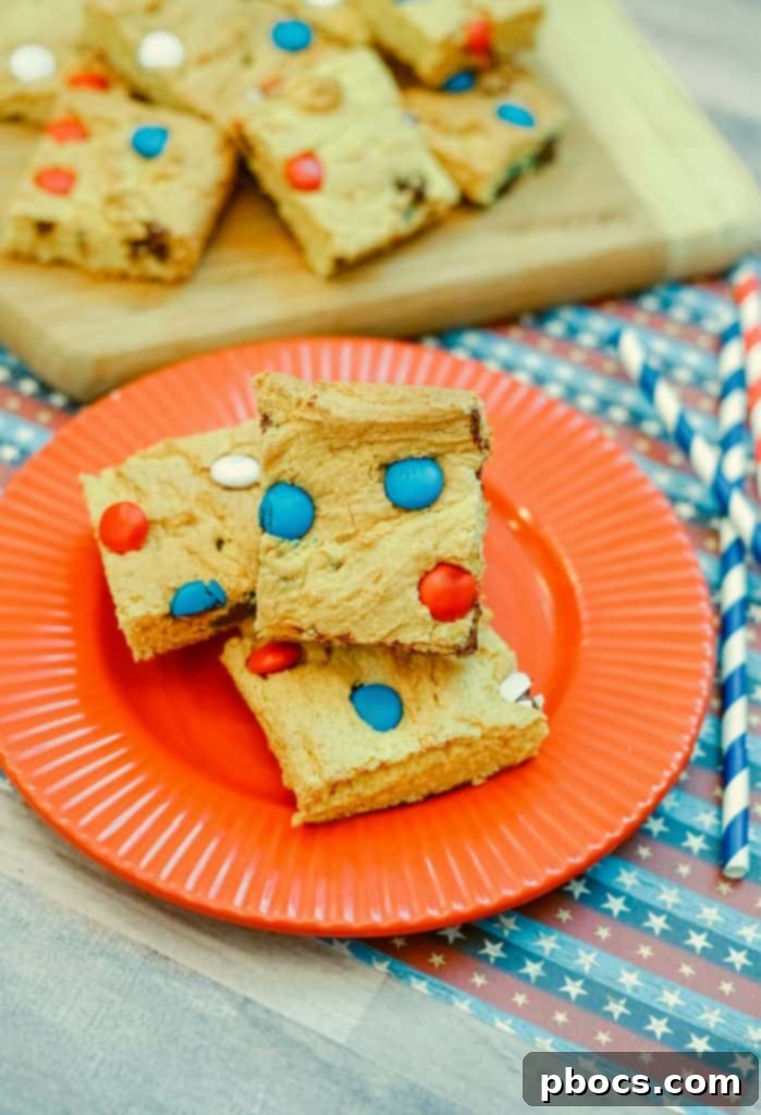 Stars and Stripes Cookie Bars 2 Delicious Red, White & Blue Cookie Bars for Patriotic Celebrations
