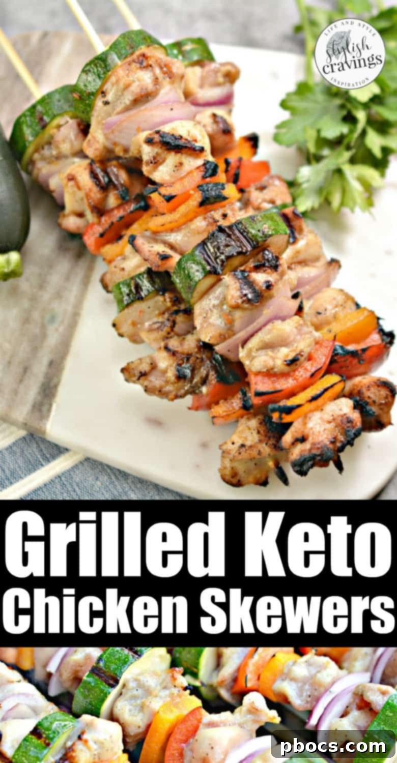 Keto Grilled Chicken Skewers