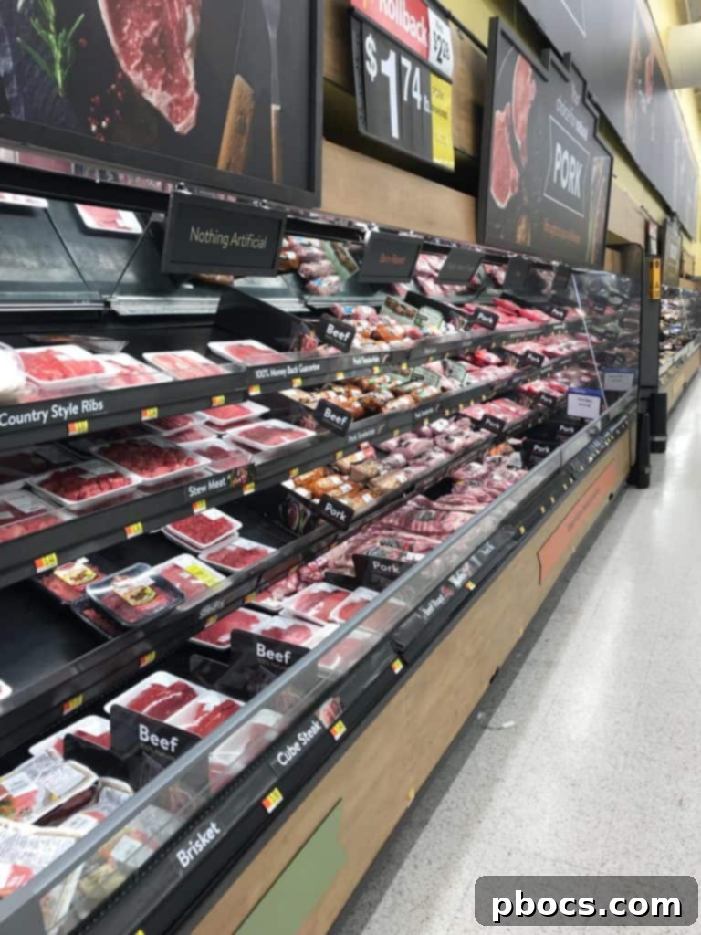 Close up of quality fresh pork ribs