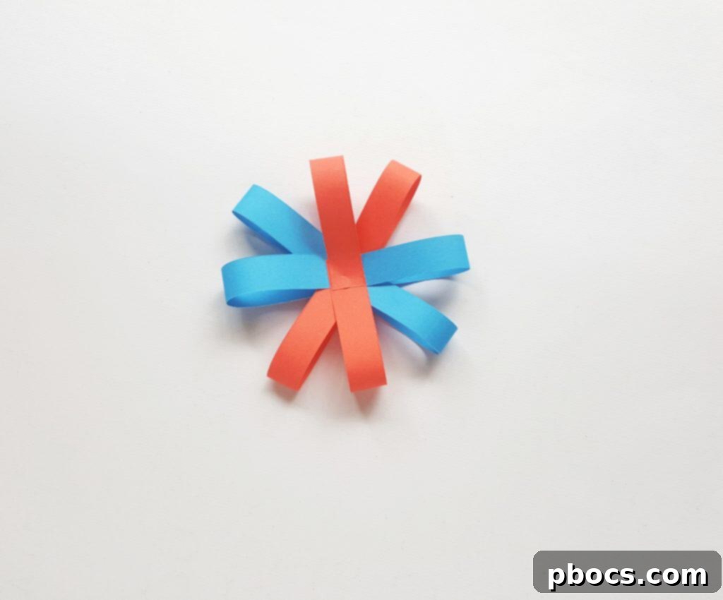 Repeating the looping and gluing process for all strips