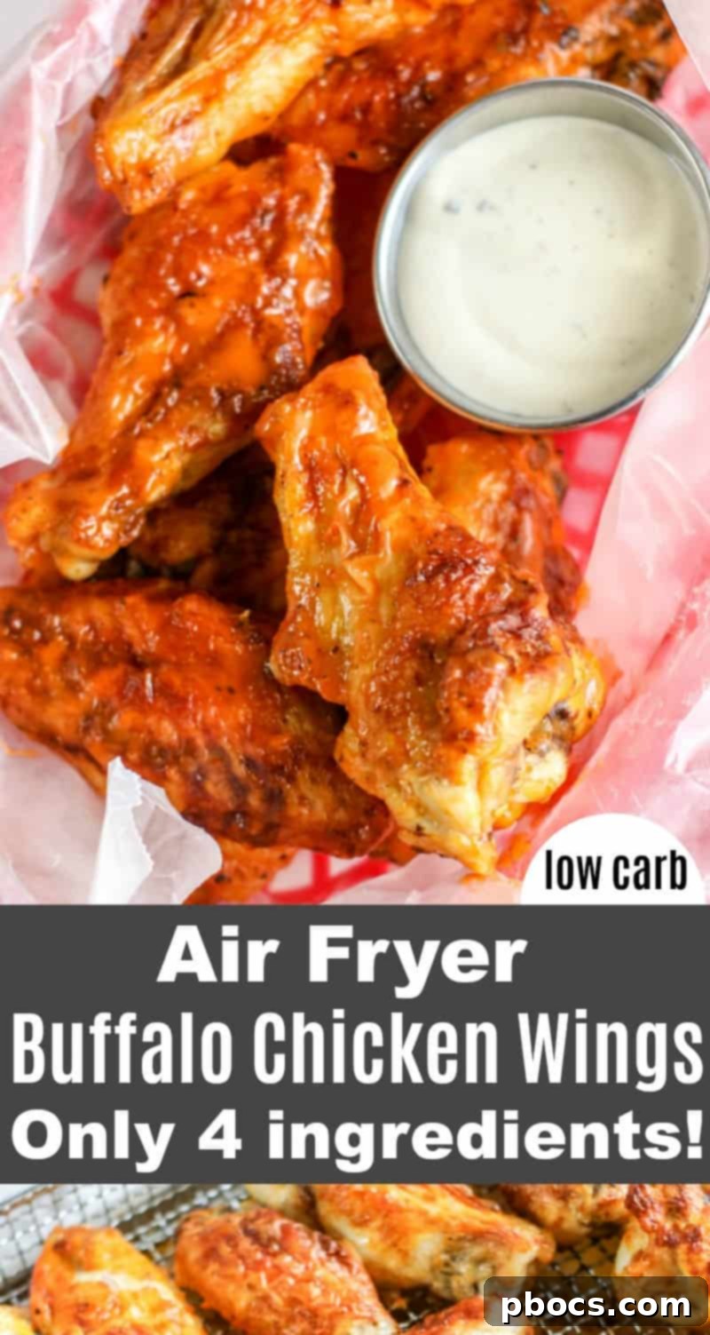 Low Carb Air Fryer Buffalo Wings Recipe