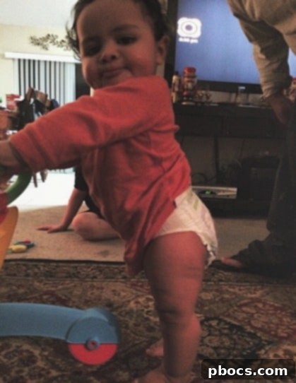 Joseph Taking His First Steps: A Big Milestone