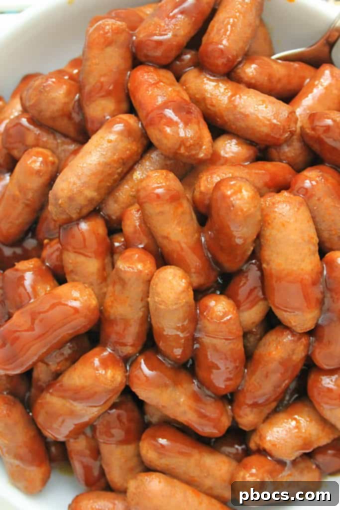 Easy Low Carb Instant Pot Little Smokies 4 Low Carb Little Smokies ready to serve from the Instant Pot