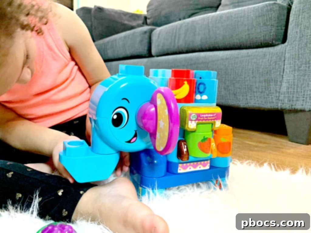 Building Toy Fun With LeapFrog® LeapBuilders® Fruit Fun Elephant™