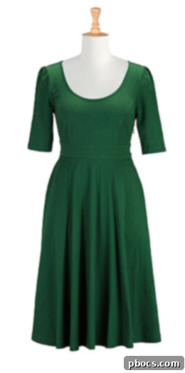 Flattering dress for all shapes - Fit & Flare Knit Dress
