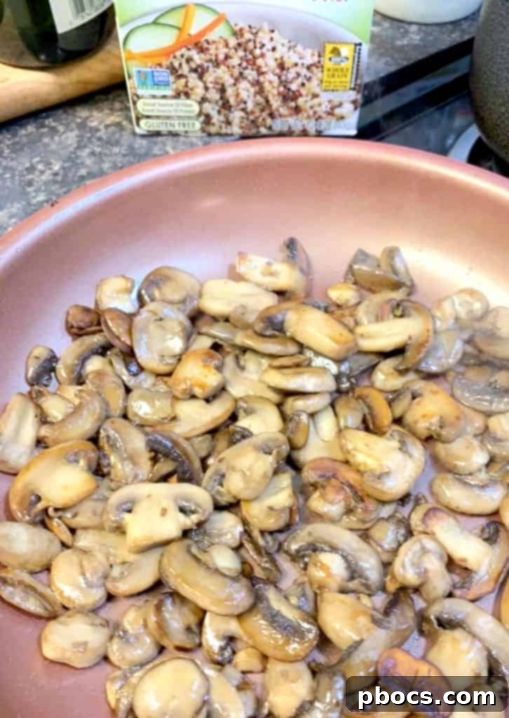 Warm Mushroom Spinach Quinoa Power Bowl 6 Preparing the dressing
