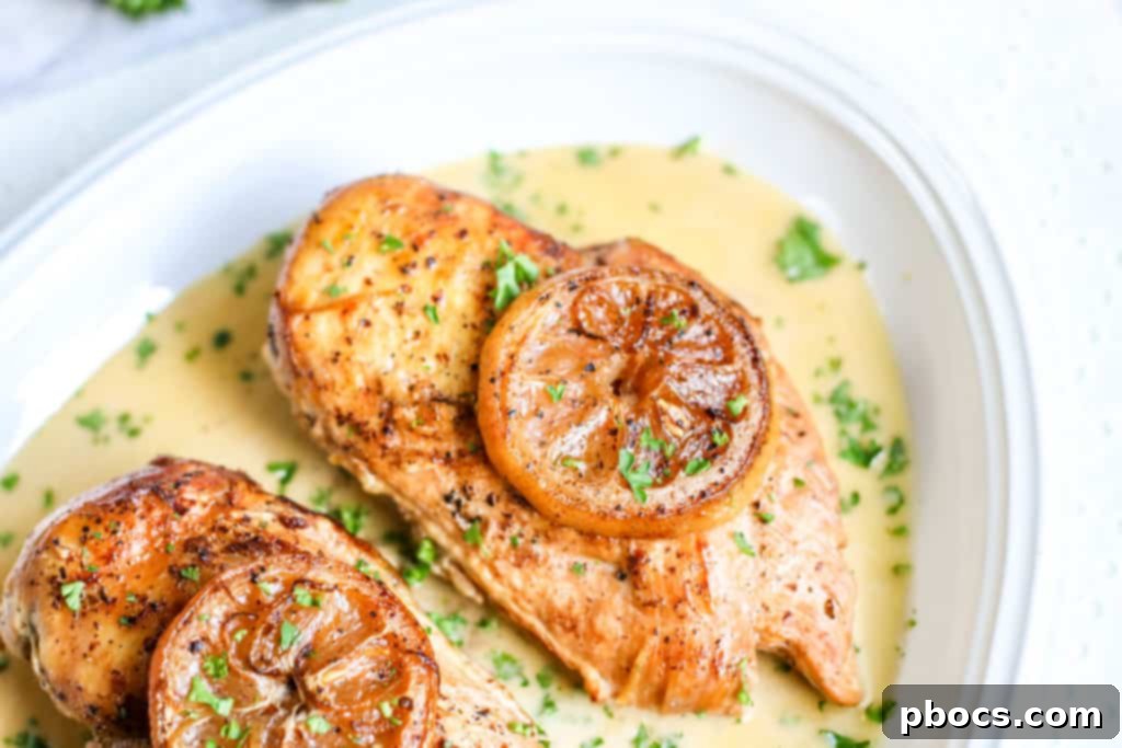 Velvety Lemon Keto Chicken 5 Close-up of creamy lemon sauce being made in a skillet