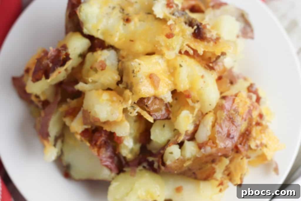 Smash Hit Bacon Cheddar Ranch Potatoes 15 Bacon Cheddar Ranch Smashed Potatoes fresh from the oven