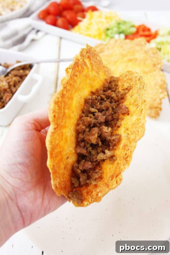 Keto Cheese Taco Shells
