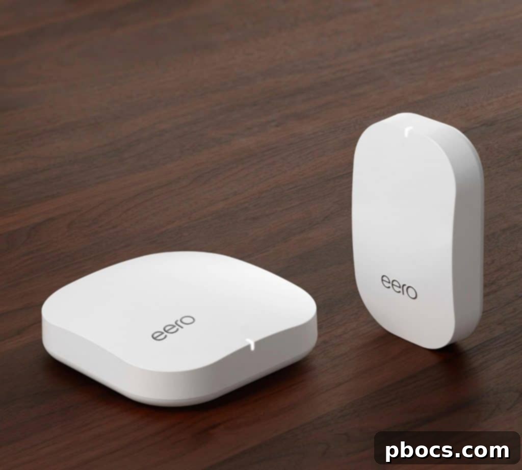 Eero app interface on a smartphone, showing network management.