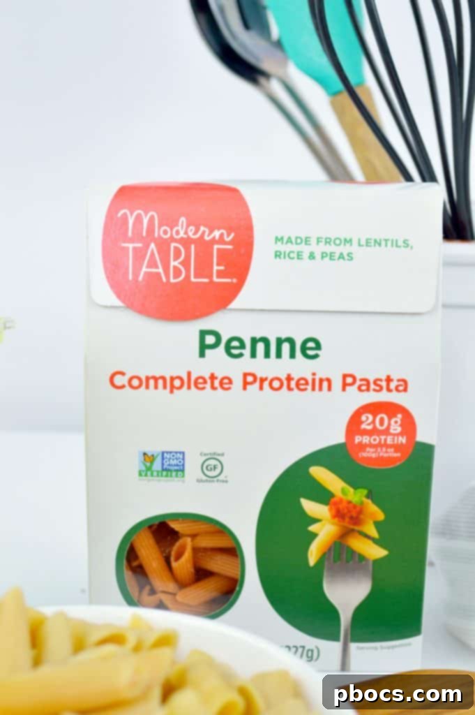 Pea Pesto Pasta Bowl Top-down view of Pea Pesto Pasta Bowl, highlighting the fresh ingredients and inviting presentation.