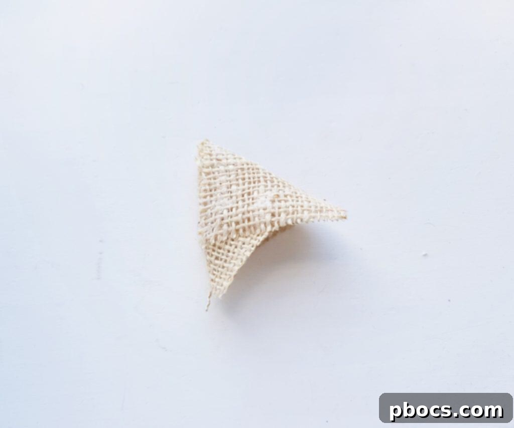 Scarecrow Craft Step 7: Assembling the cone hat