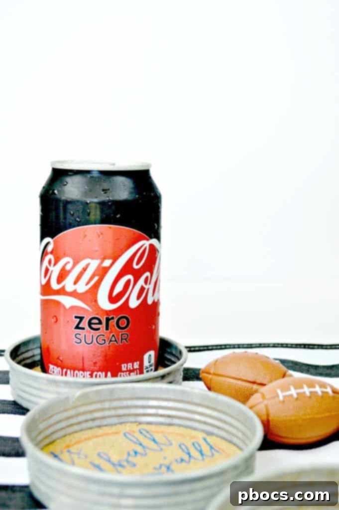 Coca-Cola Zero Sugar and Vitaminwater beverages for a homegating party
