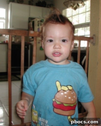 Robert's charming and inquisitive smile