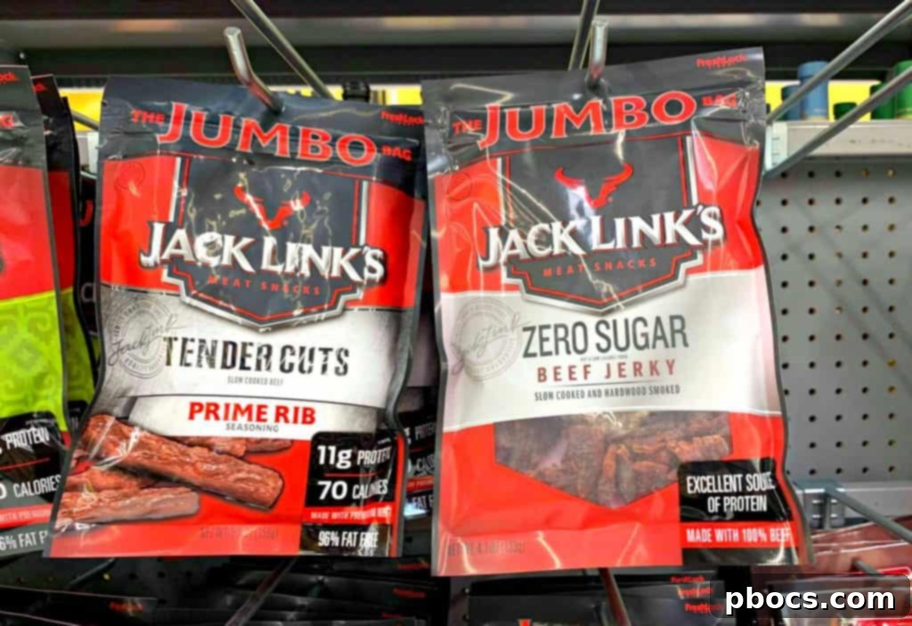 Ditch Sugar and Carbs: 5 Easy Strategies 3 Jack Link's Zero Sugar Jerky Packaging