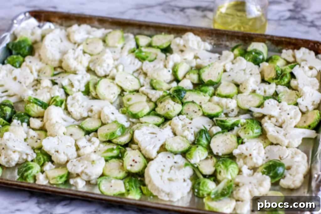 Savory Roasted Cauliflower Brussels and Bacon 8 img 14822 8