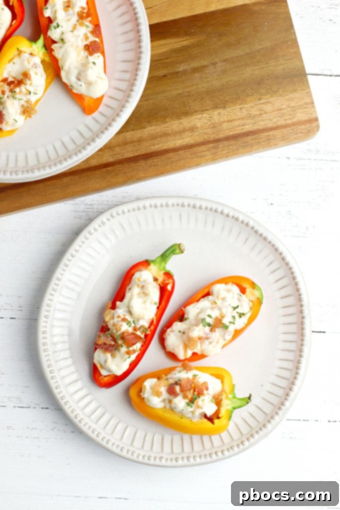Keto Bacon Ranch Stuffed Bell Pepper Bites 2 Low Carb Bacon Ranch Bell Pepper Poppers