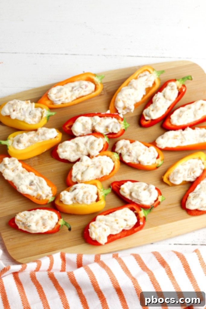 Keto Bacon Ranch Stuffed Bell Pepper Bites 10 Low Carb Bacon Ranch Bell Pepper Poppers