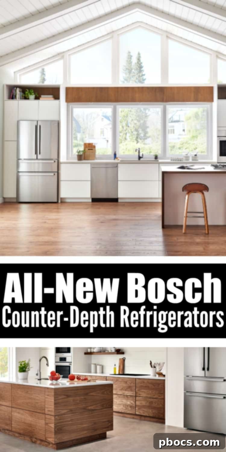 Pin this Bosch Counter-Depth Refrigerator review for later