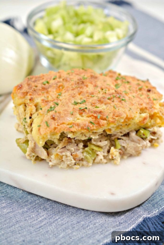Cheddar Garlic Crusted Keto Chicken Pot Pie 3 Keto Chicken Pot Pie with Healthy Green Bean and Celery Filling
