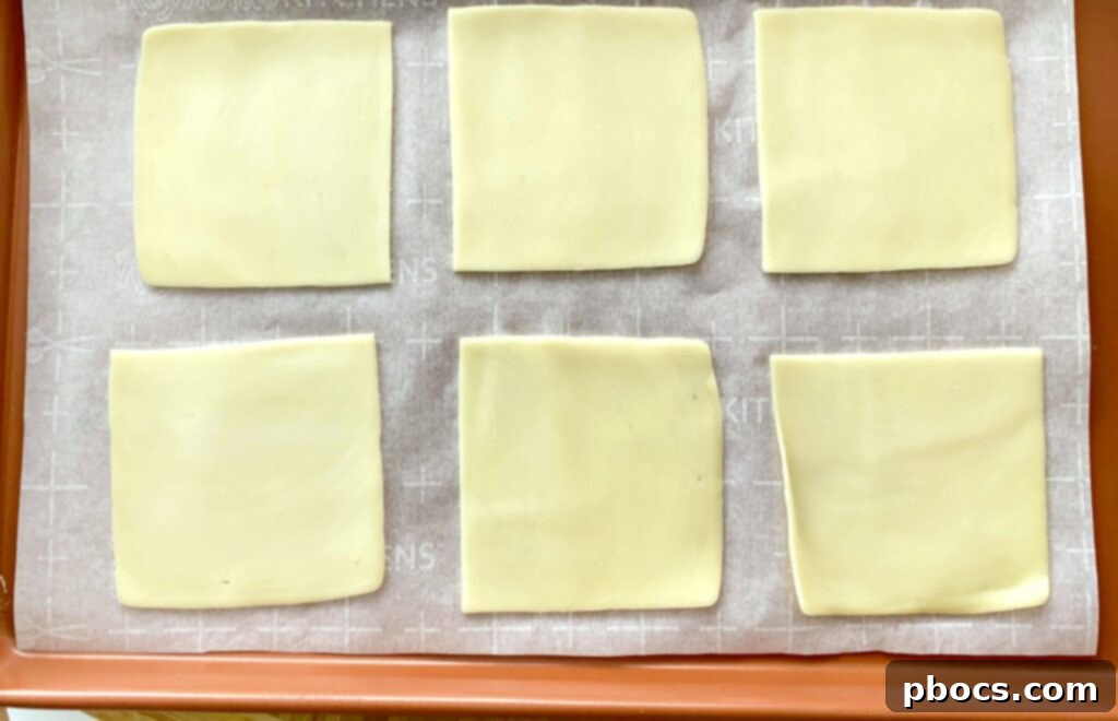 Crispy Keto Buffalo Chicken Taquitos 6 Mozzarella cheese slices on parchment paper ready for baking