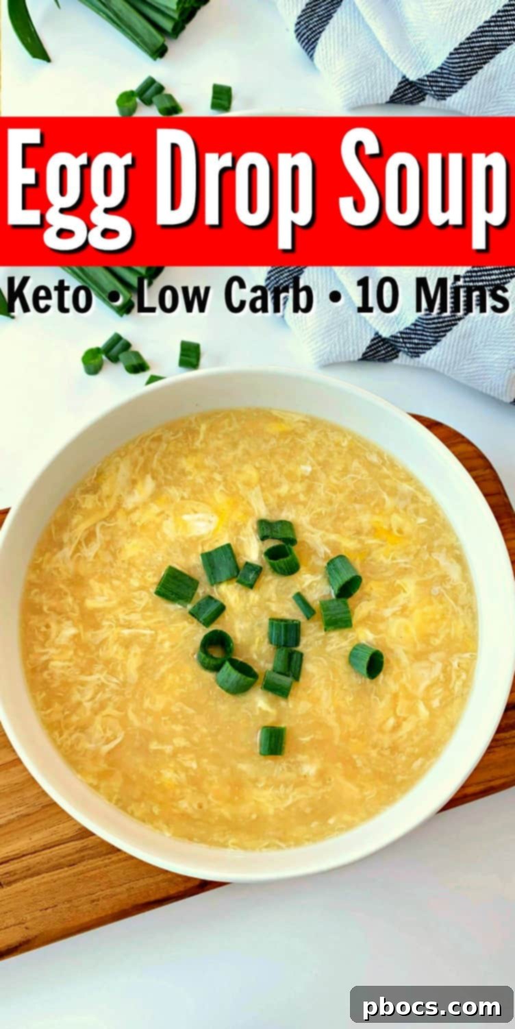 Easy Keto Egg Drop Soup