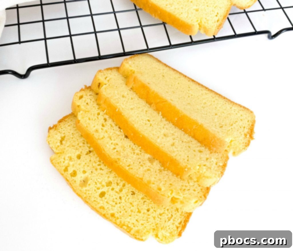 Sliced easy keto bread with almond flour, showing perfect texture