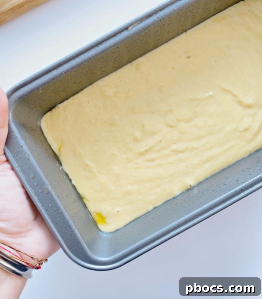 Mixing the keto bread batter with egg whites